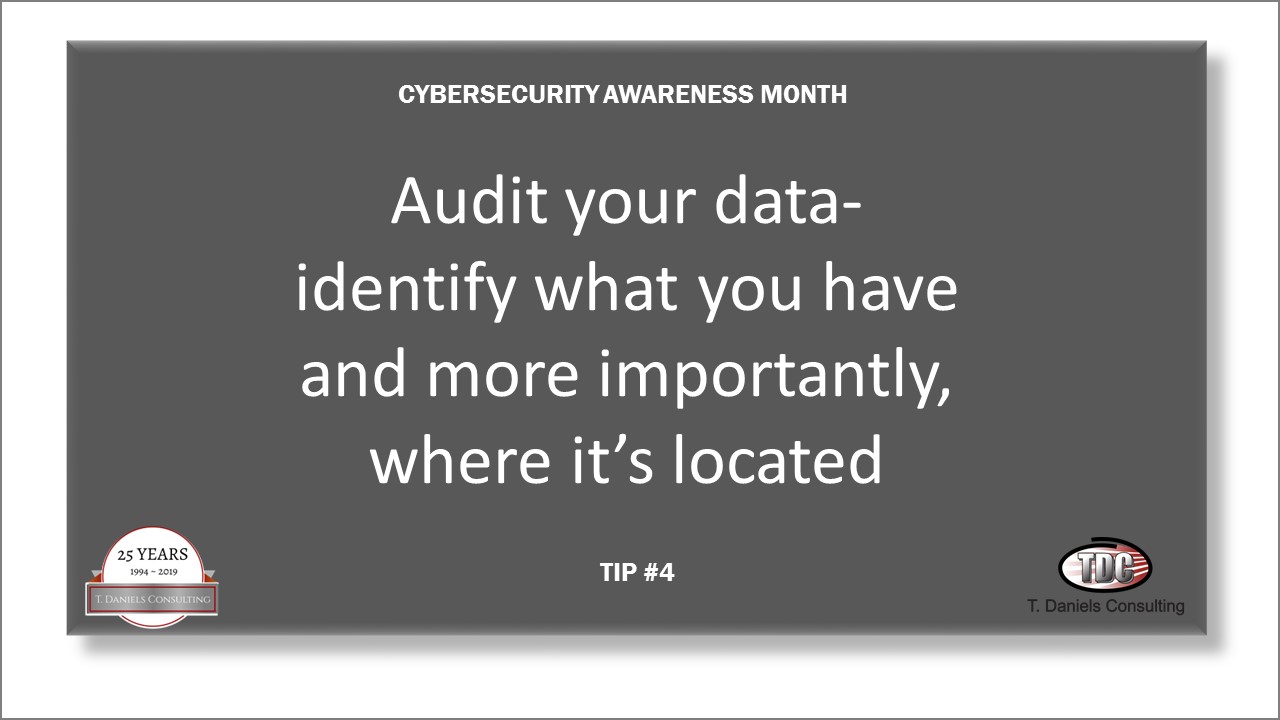 Cyber Security Awareness Month Tip #4