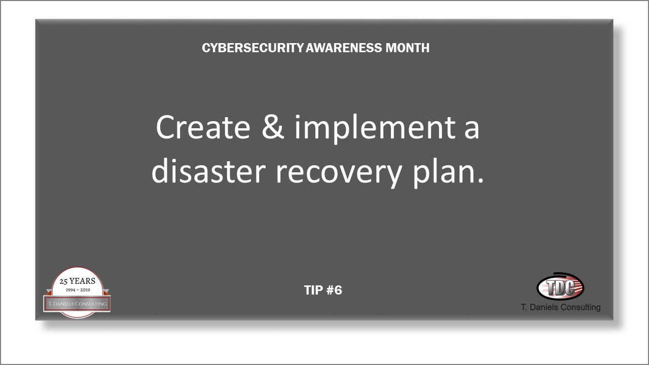 Cyber Security Awareness Month Tip #6