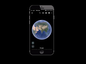 google earth on a phone